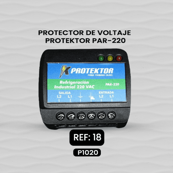Protector de voltaje industrial Protektor PAR-220 para tablero