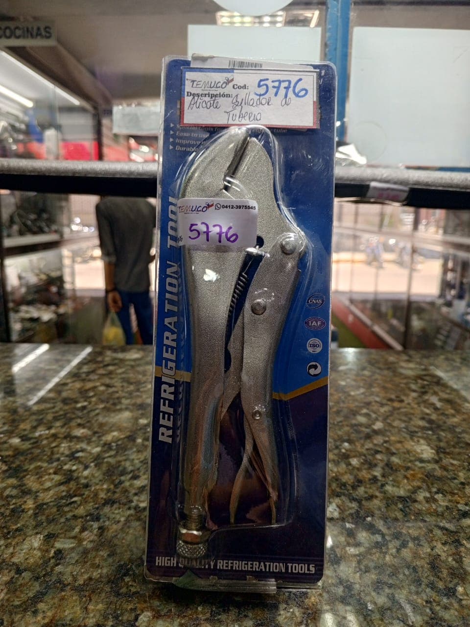 Alicate sellador de tubería tipo hombre solo (pinza de presión)