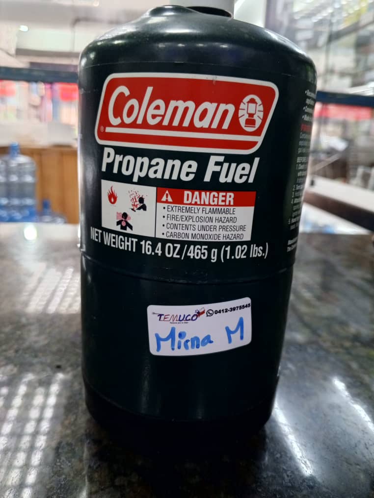 Cilindro de gas propano Coleman de 16.4 oz (1 lb)