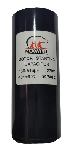 Capacitor de arranque de 430-516 µF y 220V