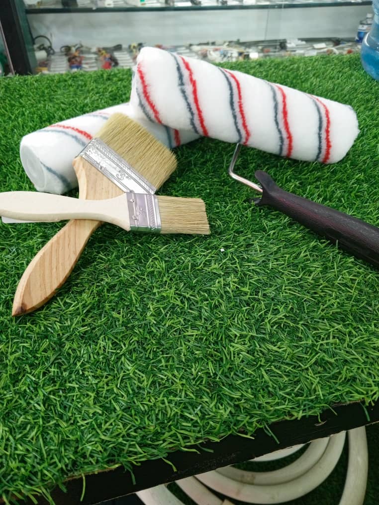 Kit de pintura completo con rodillo, felpa de repuesto y brochas