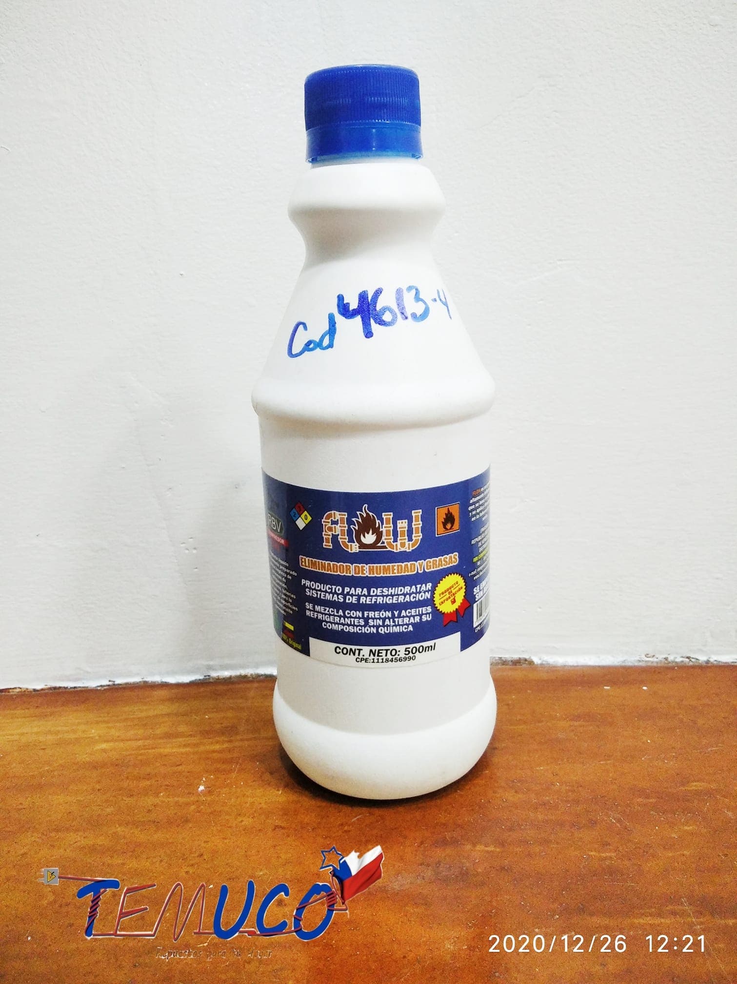 Flow, eliminador de humedad y thinner para refrigeración (500ml)