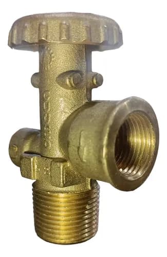 Válvula de paso para bombona de gas licuado de 18 kg