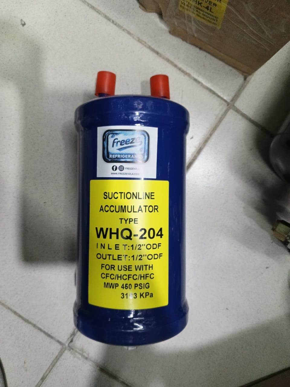 Acumulador de succión para refrigeración