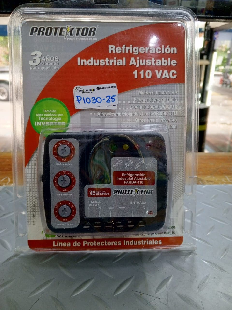 Protector de Voltaje Industrial Ajustable Protextor PARDA-110