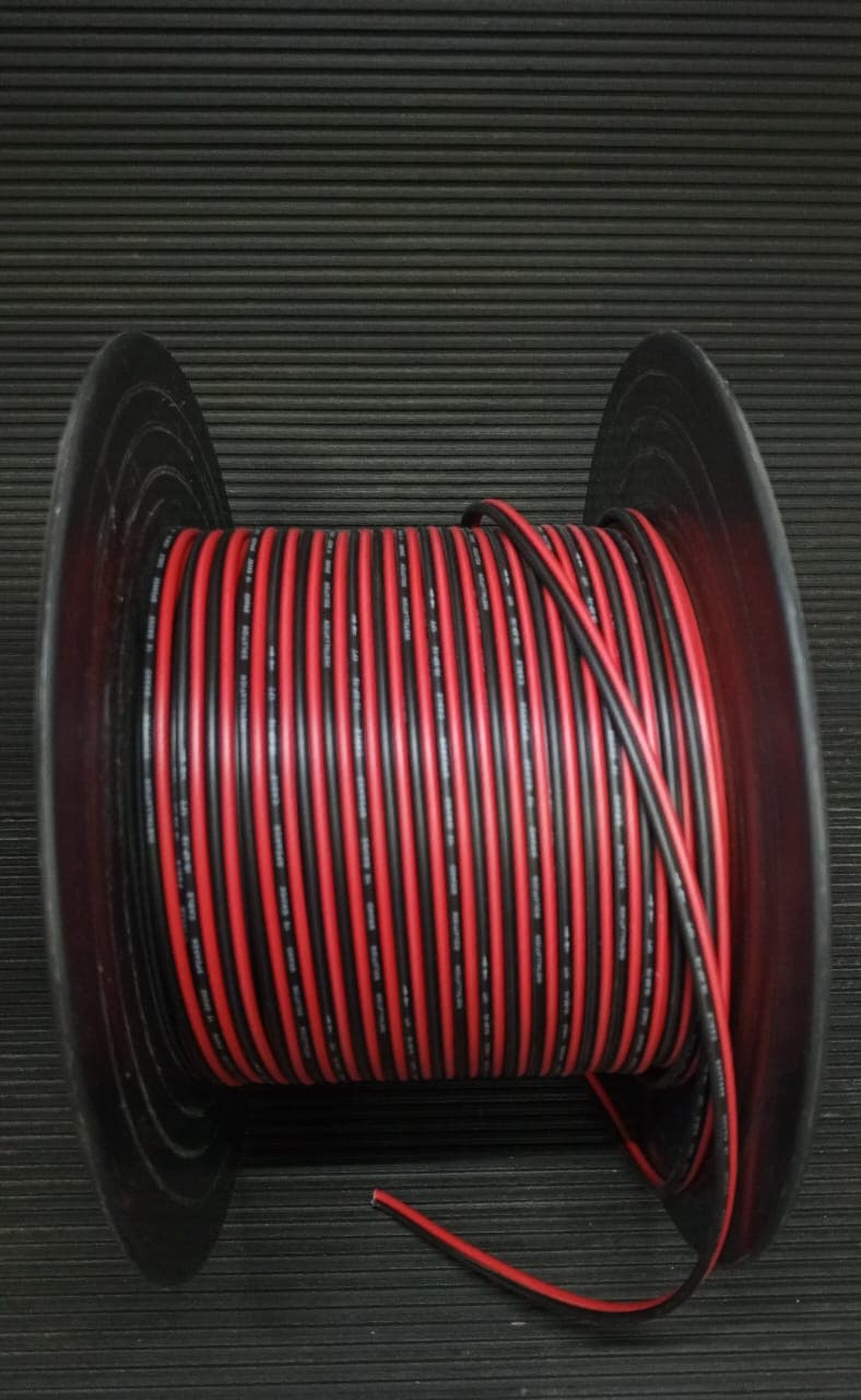 Cable bipolar rojo y negro para parlantes (bocinas) y audio