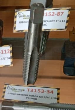 Machuelo para Tubería NPT de 1" x 11 TPI