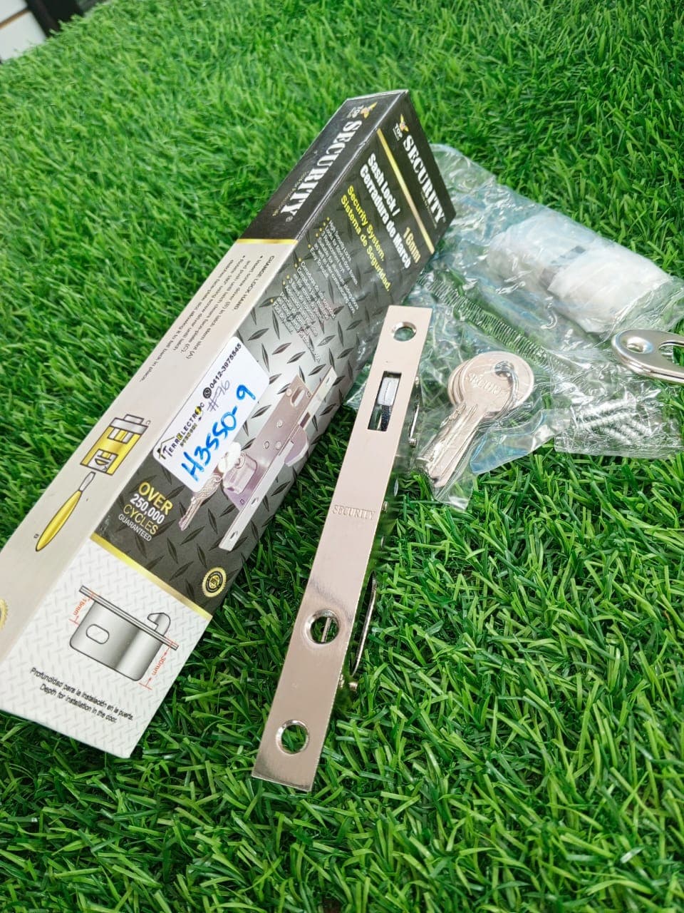 Cerradura de marco (Sash Lock) de 16mm marca SECURITY